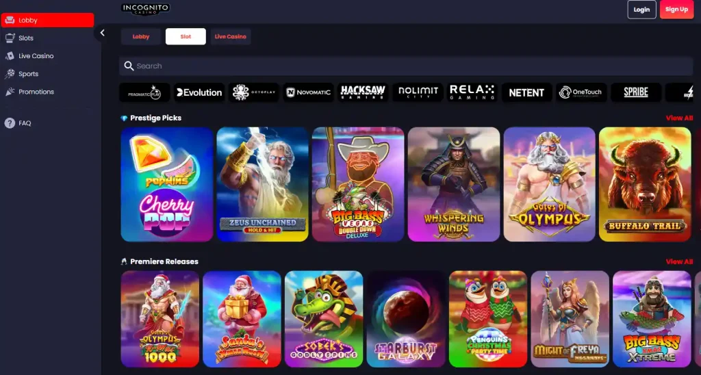 Incognito Casino Slots